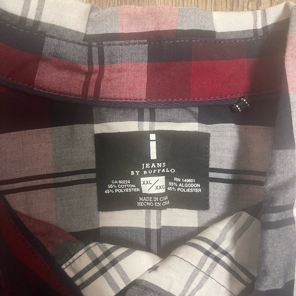 I JEANS BY BUFFALO Plaid Button Down Shirt Size XXL Western
#7 - Picture 3 of 5